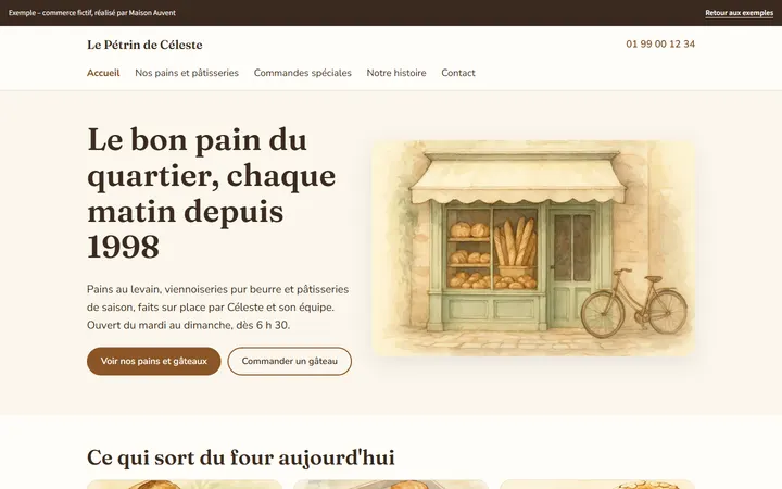 La démo « Le Pétrin de Céleste » vue sur un ordinateur